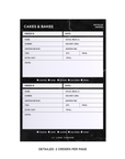 Black Marble Order Tracker Desk Planner