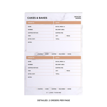 Load image into Gallery viewer, White Marble Order Tracker Desk Planner
