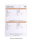 White Marble Order Tracker Desk Planner