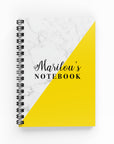 Marble & Yellow Lined Notebook - By Lana Yassine