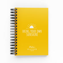 Load image into Gallery viewer, Yellow Sunshine Daily Planner - By Lana Yassine
