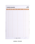 White Marble Order Tracker Desk Planner