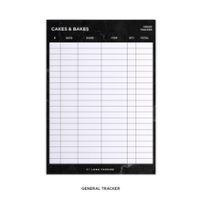 Load image into Gallery viewer, Black Marble Order Tracker Desk Planner
