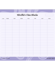 Smiley Time Blocks Weekly Desk Planner | The Secret Society