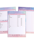 Pastel Clouds Order Tracker Desk Planner