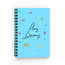 Load image into Gallery viewer, Plans &amp; Dreams Lined Notebook - By Lana Yassine
