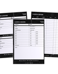 Black Marble Order Tracker Desk Planner