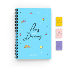 Load image into Gallery viewer, Plans &amp; Dreams Lined Notebook - By Lana Yassine
