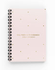 Polka Dots Lined Notebook - By Lana Yassine