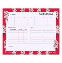 Load image into Gallery viewer, Keep Smiling Compact Student Weekly Desk Planner | The Secret Society
