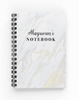 White Marble Lined Notebook - By Lana Yassine