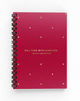 Polka Dots Lined Notebook - By Lana Yassine