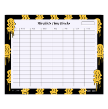 Load image into Gallery viewer, Keep Smiling Time Blocks Weekly Desk Planner | The Secret Society
