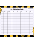 Keep Smiling Time Blocks Weekly Desk Planner | The Secret Society