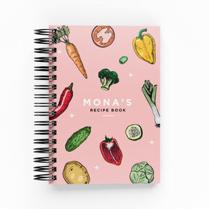 Colorful Veggies Cooking Recipe Book