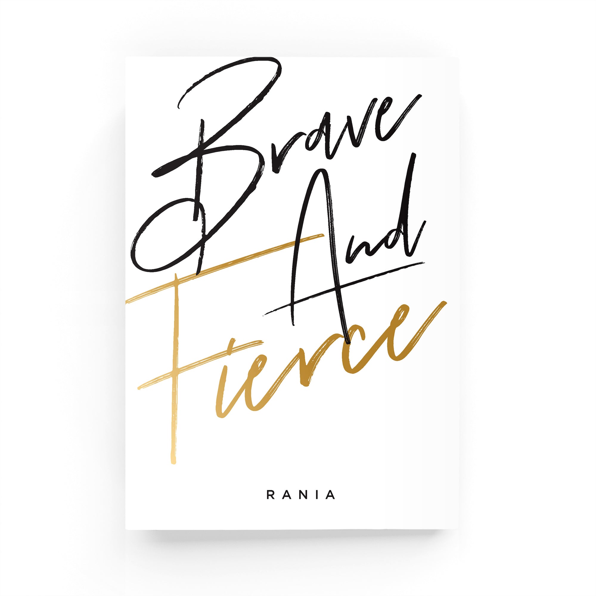 Brave & Fierce Lined Notebook - By Lana Yassine