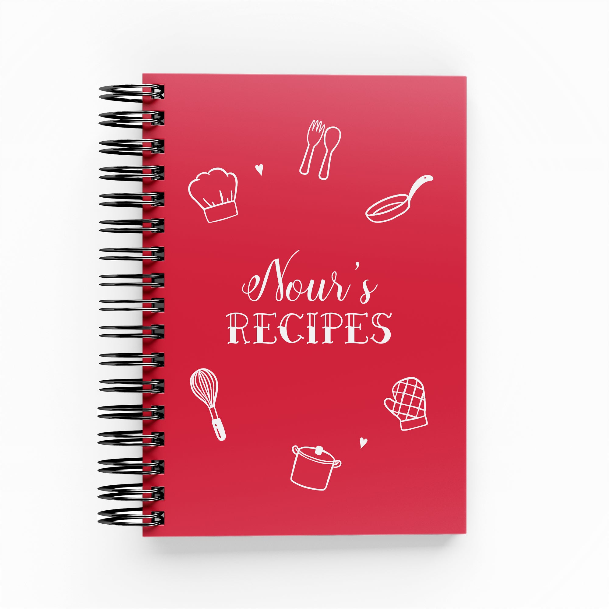 Cooking &amp; Baking Icons Recipe Book