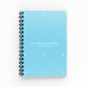 Polka Dots Lined Notebook - By Lana Yassine