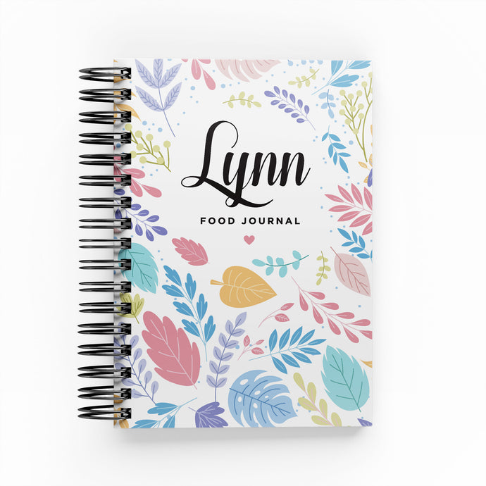 Colorful Leaves Undated Daily Food Journal - By Lana Yassine