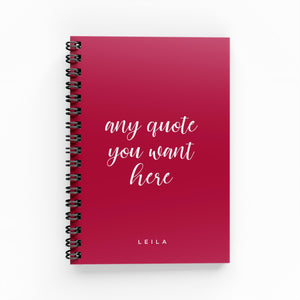 Any Quote To Go Undated A6 Planner