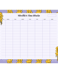 Keep Smiling Time Blocks Weekly Desk Planner | The Secret Society