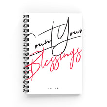 Load image into Gallery viewer, Count Your Blessings Lined Notebook - By Lana Yassine
