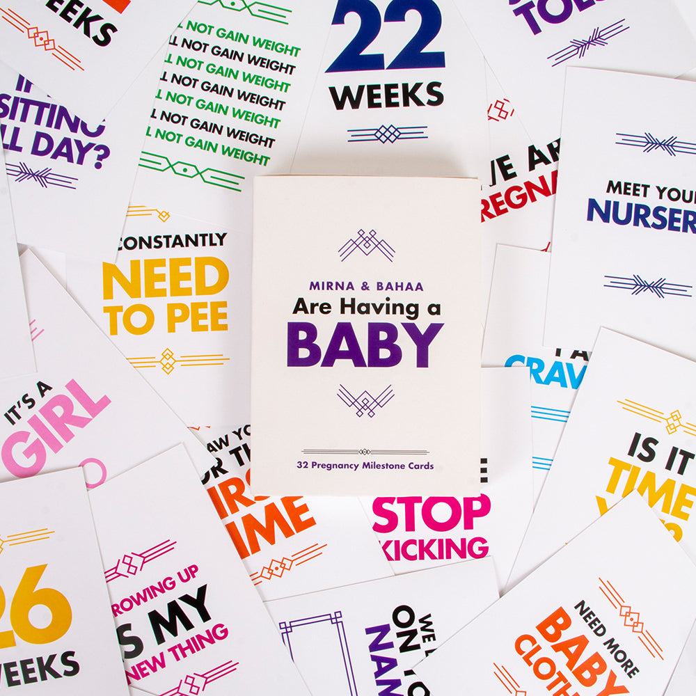 Pregnancy Milestone Cards - By Lana Yassine