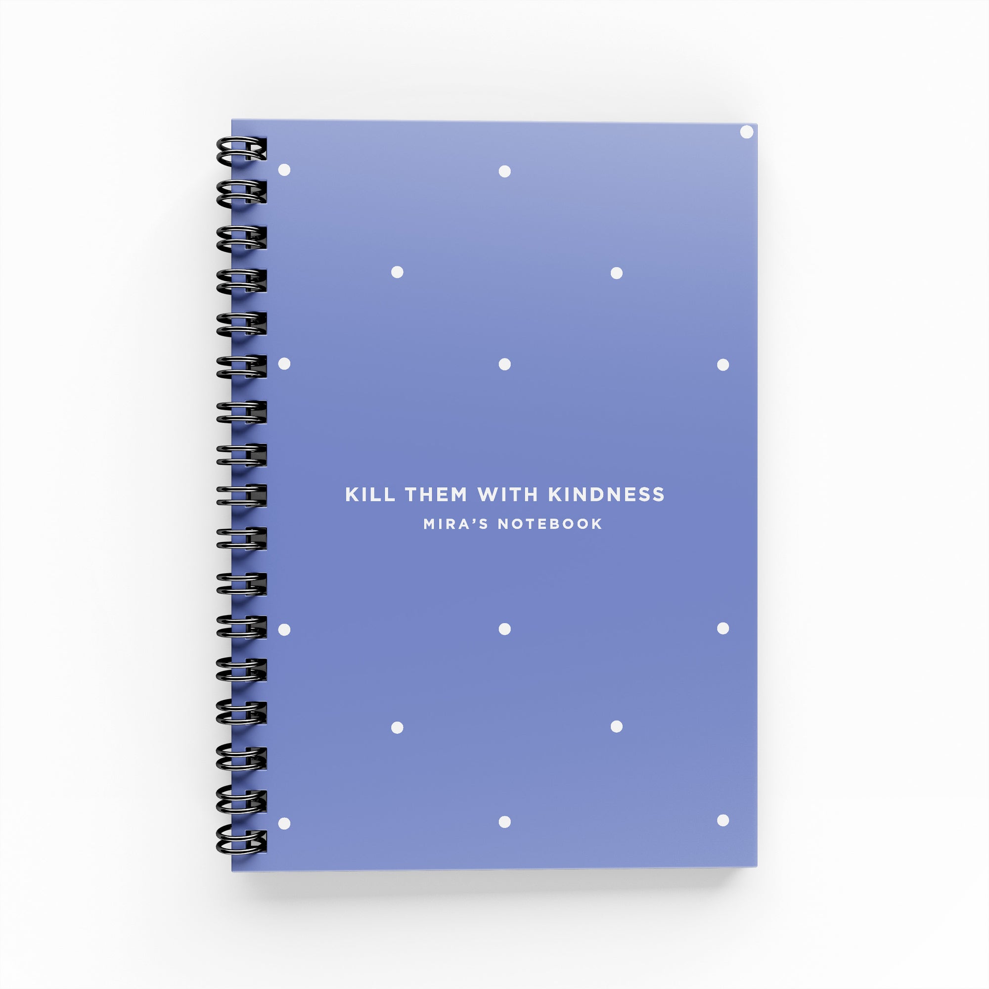 Polka Dots Lined Notebook - By Lana Yassine