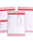 Colorful Order Tracker Desk Planner