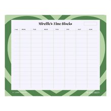 Load image into Gallery viewer, Power Puffs Time Blocks Weekly Desk Planner | The Secret Society
