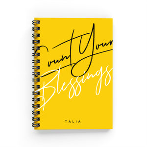 Count Your Blessings Lined Notebook - By Lana Yassine