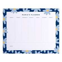 Load image into Gallery viewer, Flowers Weekly Desk Planner
