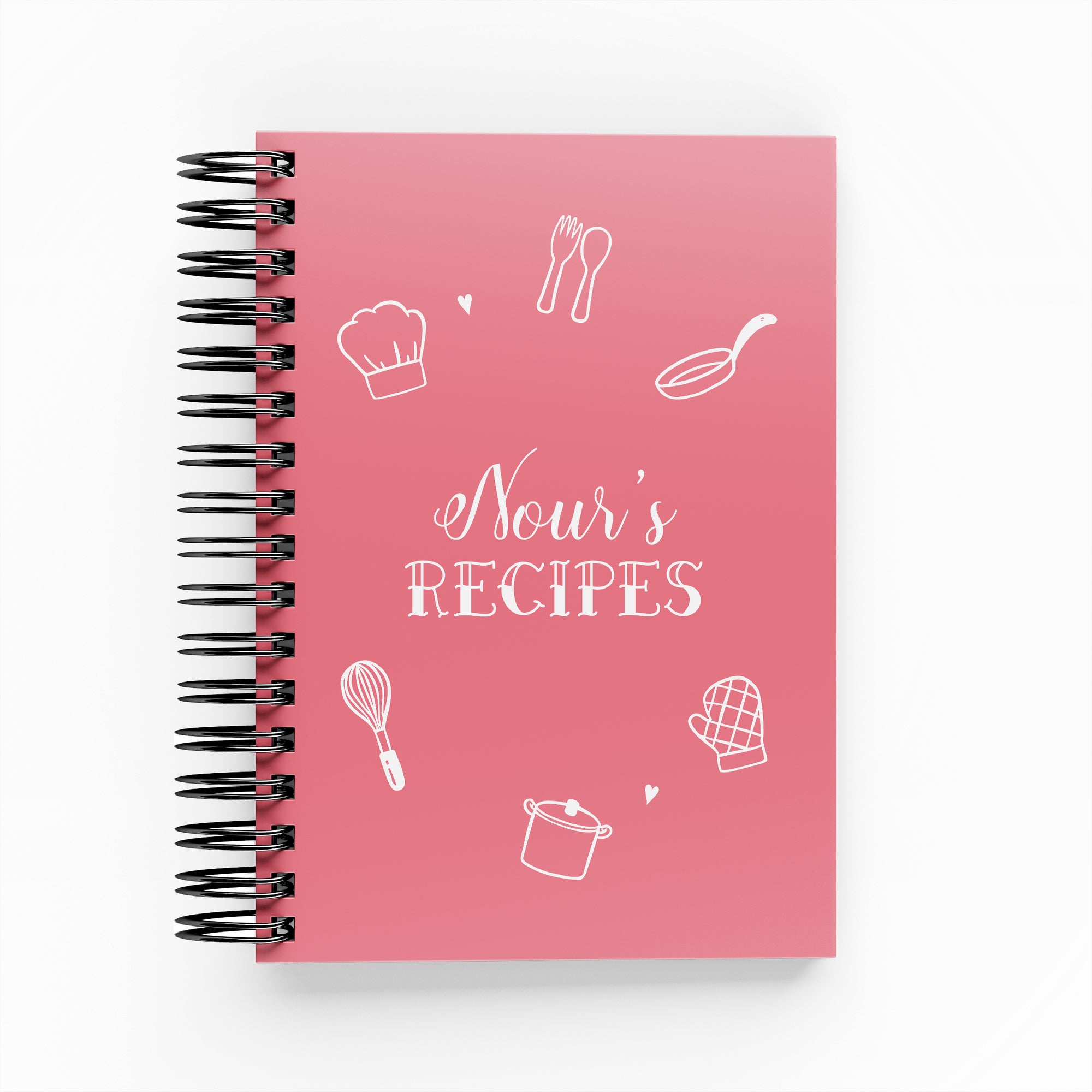 Cooking &amp; Baking Icons Recipe Book