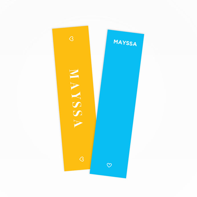 Blue & Yellow Bookmarks - By Lana Yassine