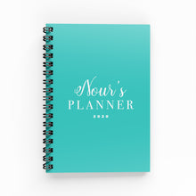 Load image into Gallery viewer, Turquoise Weekly Planner - By Lana Yassine
