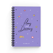 Load image into Gallery viewer, Plans &amp; Dreams Lined Notebook - By Lana Yassine
