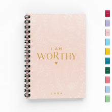 Load image into Gallery viewer, I Am Worthy Lined Notebook
