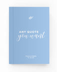 Any Wedding Quote Lined Notebook