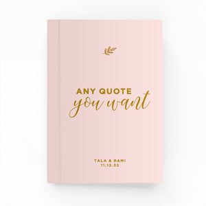 Any Wedding Quote Lined Notebook