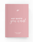 Any Wedding Quote Lined Notebook