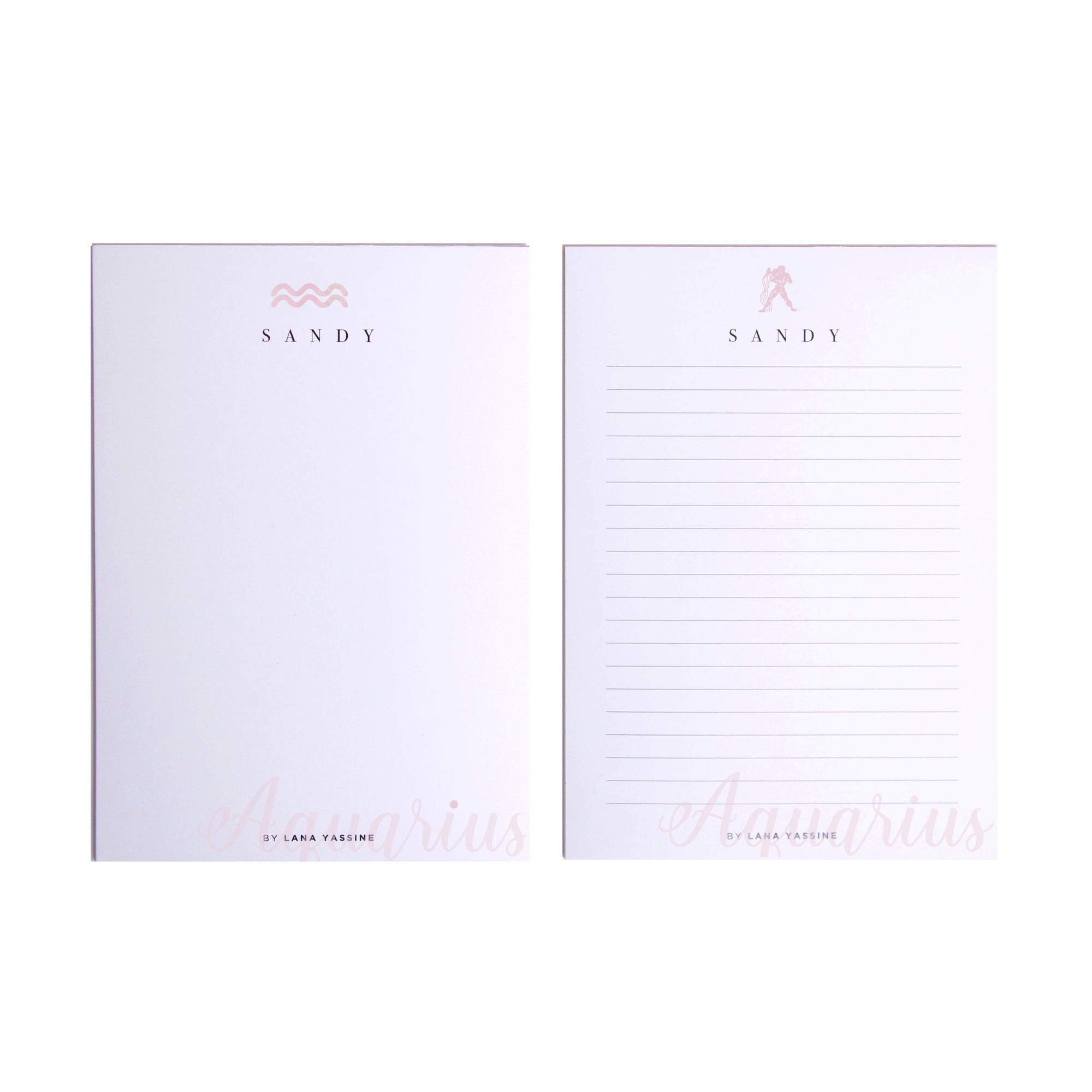 Personalized Zodiac Sign Note Pad - By Lana Yassine