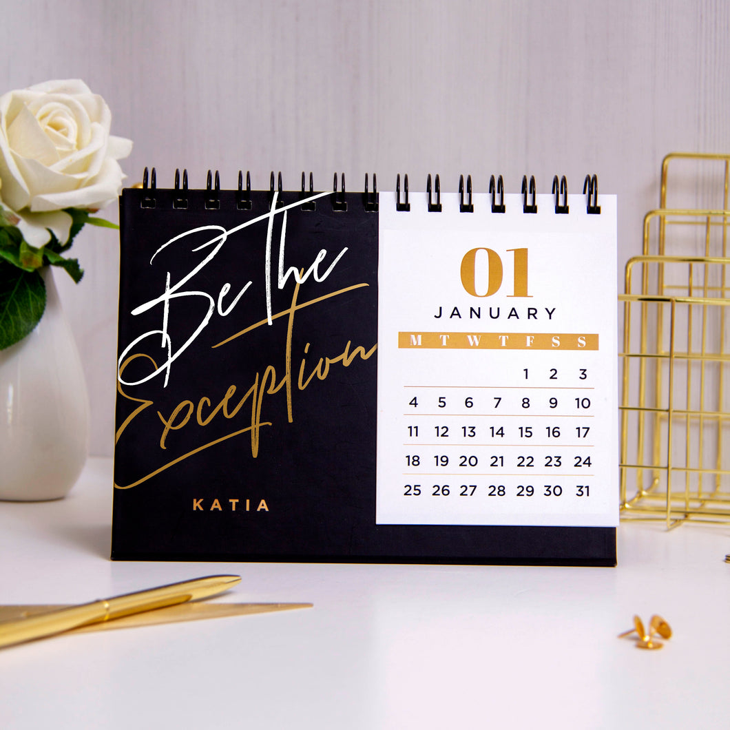 Be The Exception Desk Calendar - By Lana Yassine