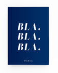 Bla Bla Bla Lined Notebook