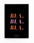 Bla Bla Bla Lined Notebook