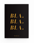 Bla Bla Bla Lined Notebook