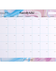 Blue & Purple Marble Social Media Desk Planner