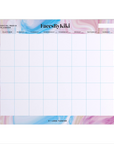 Blue & Purple Marble Social Media Desk Planner