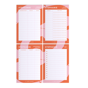 Colorful Student Study Desk Planner
