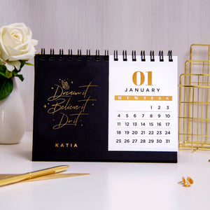 Dream It Desk Calendar - By Lana Yassine