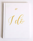 "I Do" Leather Wedding Planner with Gold Foil